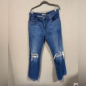 Levi low pro straight Distressed Women's Jeans